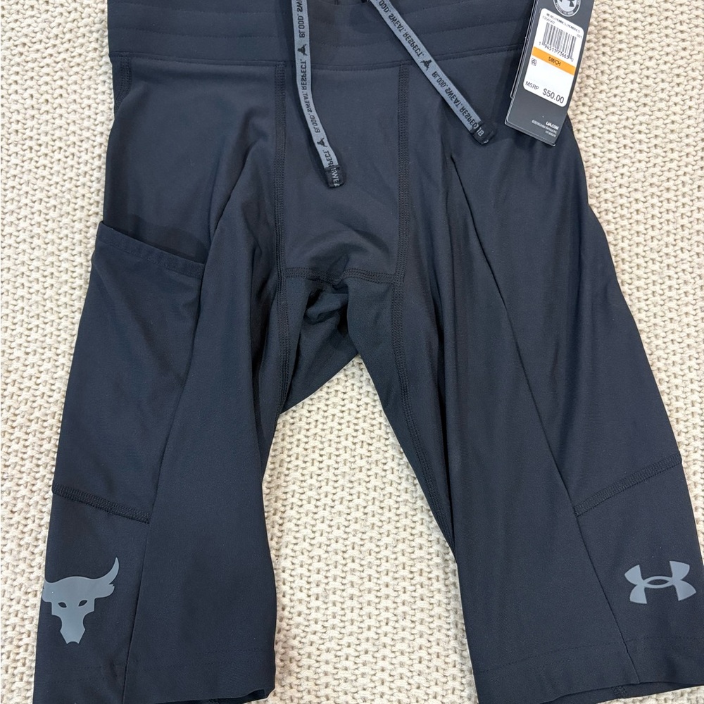 Under Armour Black Training Shorts with Gray Accents
